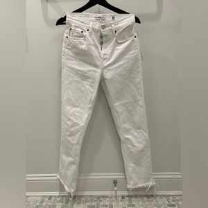 Re/Done Original 2018 Stovepipe white denim 25